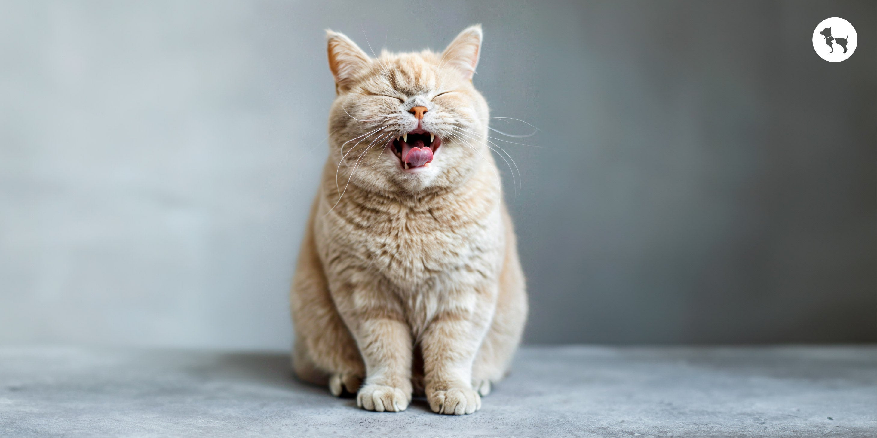 A ginger cat with a funny expression, slightly cross-eyed