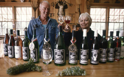 The Hazlitt brothers, Jim and Jerry, in 1985, a pivotal year for Hazlitt 1852 Vineyards