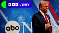 Getty Images Donald Trump giving a