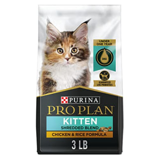 Purina Pro Plan Kitten Shredded Blend Chicken &amp; Rice Formula Dry Cat Food