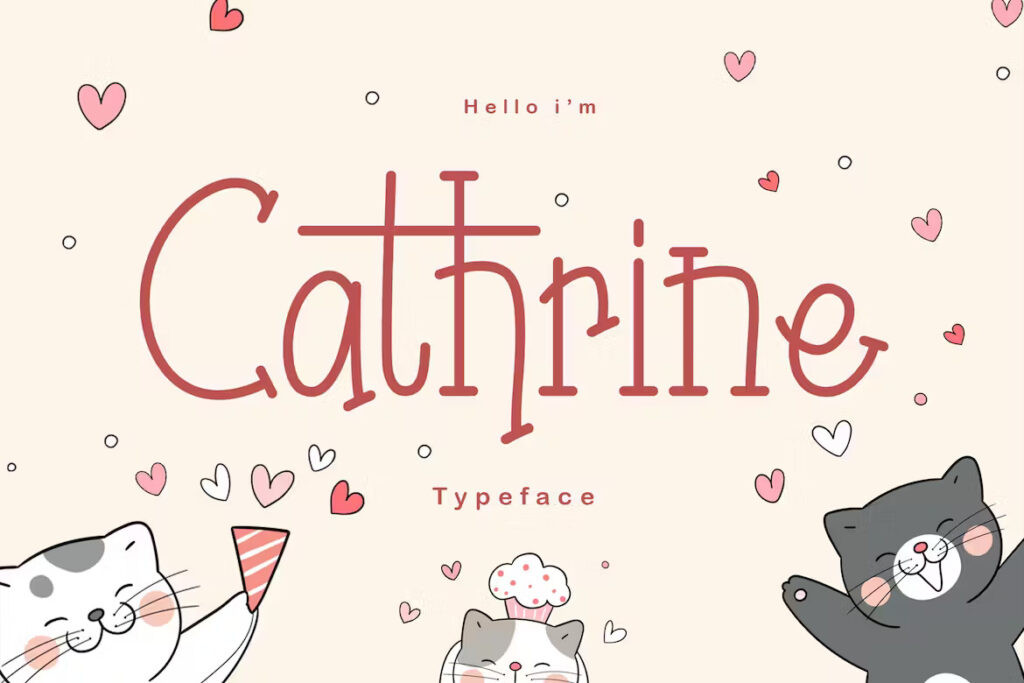 Cathrine Font Example
