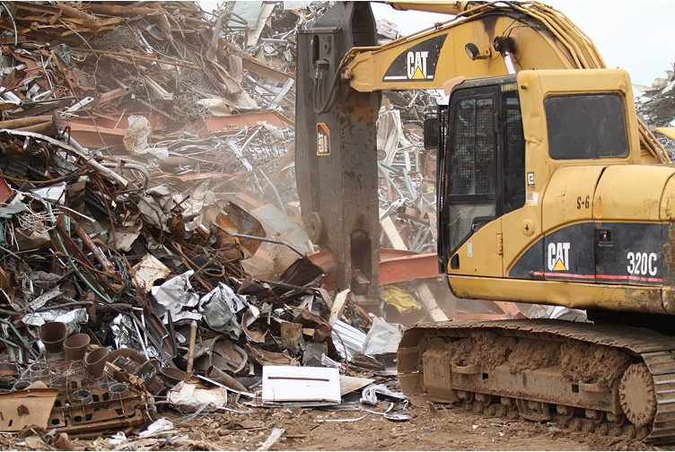 CAT equipment in scrap and demolition