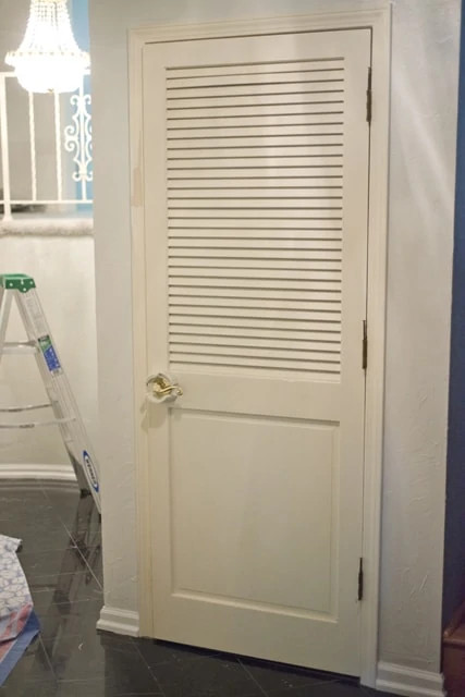 closed off stairs to basement
