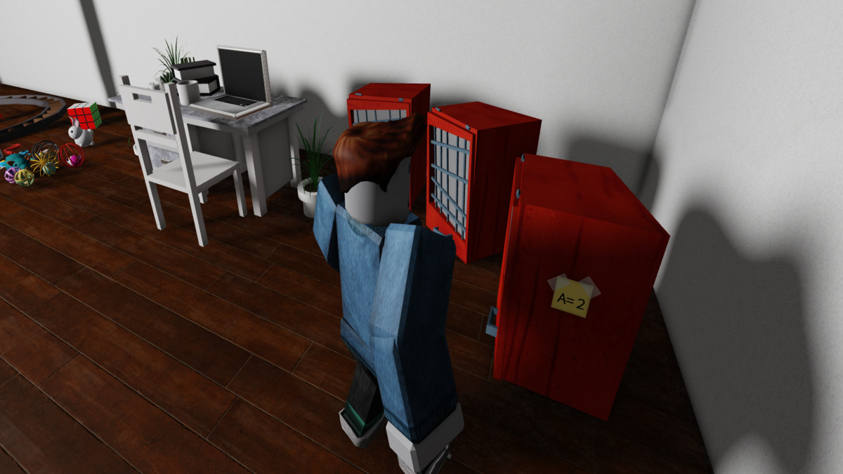 The First room A2 Clue in Escape Room Roblox