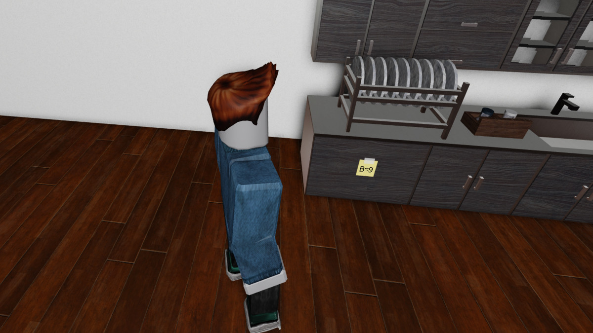 The First room B9 Clue in Escape Room Roblox