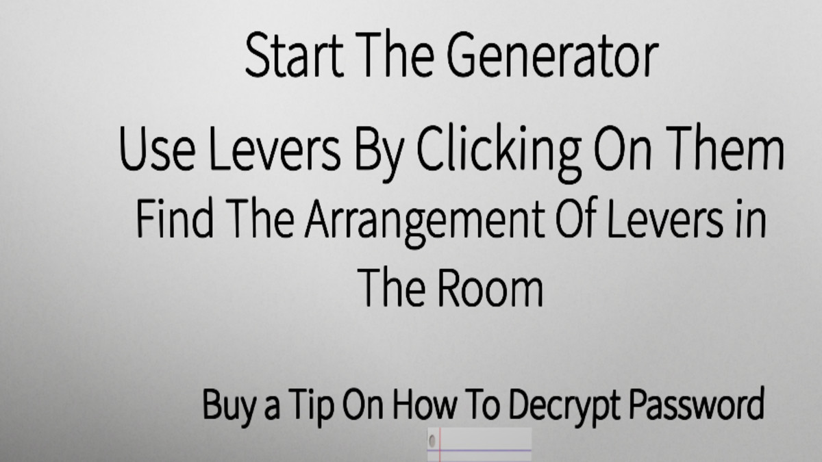 Reading the clue in the Generator Room of Escape Room Roblox