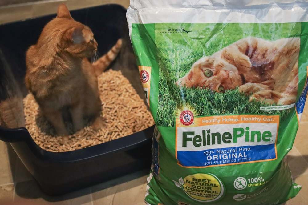 Feline Pine Original Natural Wood Non Clumping Cat Litter bag