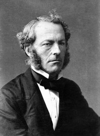 Portrait of George Gabriel Stokes, a distinguished-looking older man with a beard.