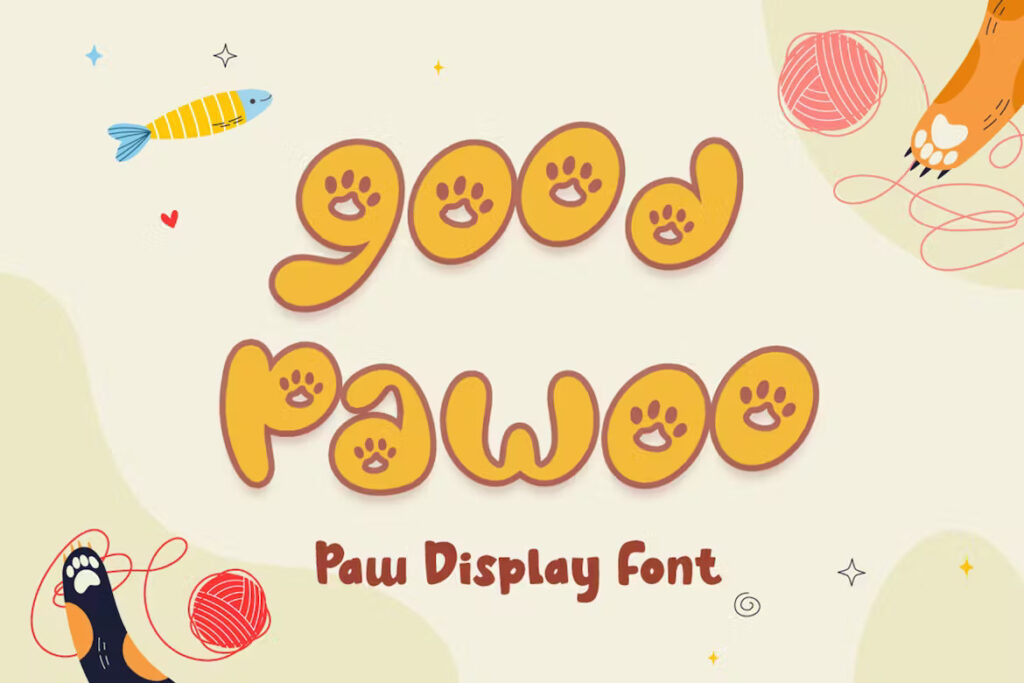 Good Pawoo Display Font Example