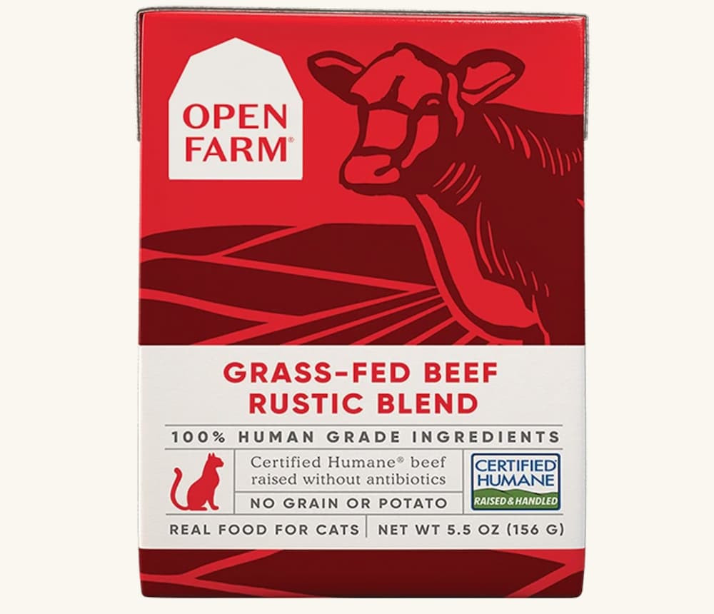 Open Farm Grass-Fed Beef Rustic Blend Wet Cat Food Carton