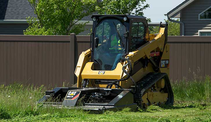 CAT equipment in landscaping