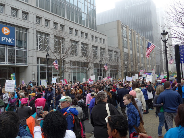 Crowd of Women's March participants
