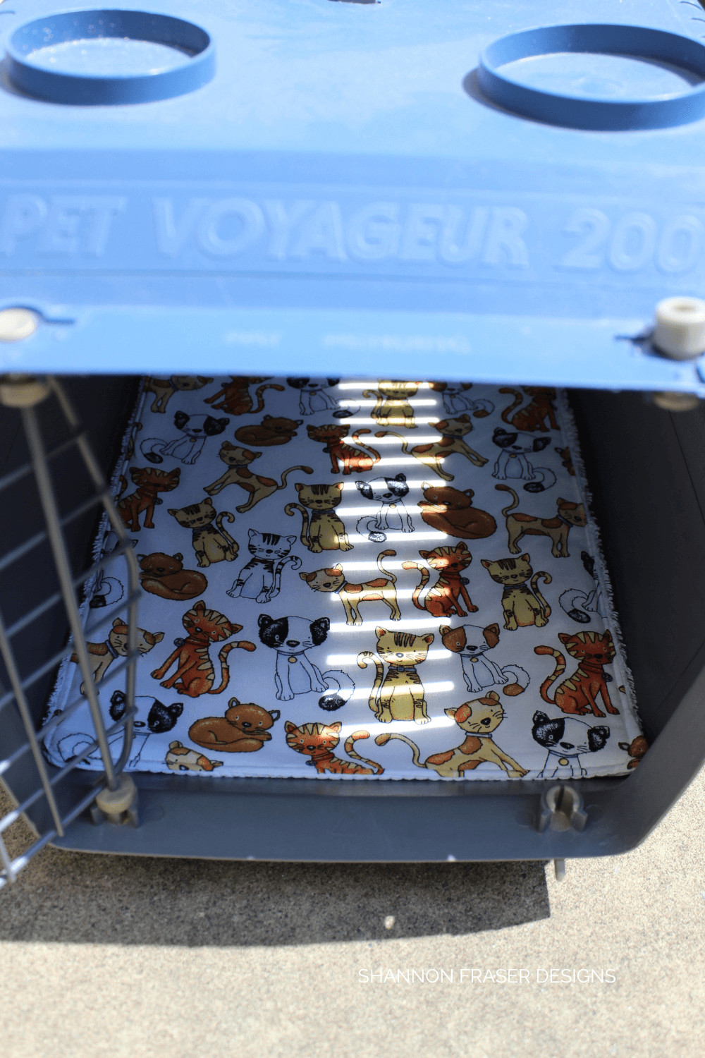 Improv quilted pet travel carrier mat by Shannon Fraser Designs. Bring comfort to your pet