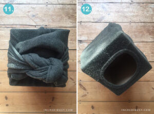 DIY Cat Cave Steps 11 and 12