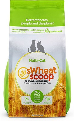 sWheat Scoop Multi-Cat All-Natural Clumping Wheat Cat Litter bag