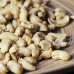 Close-up of cashew nuts, highlighting potential choking hazards
